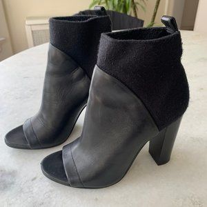 Vince Open Toe Booties